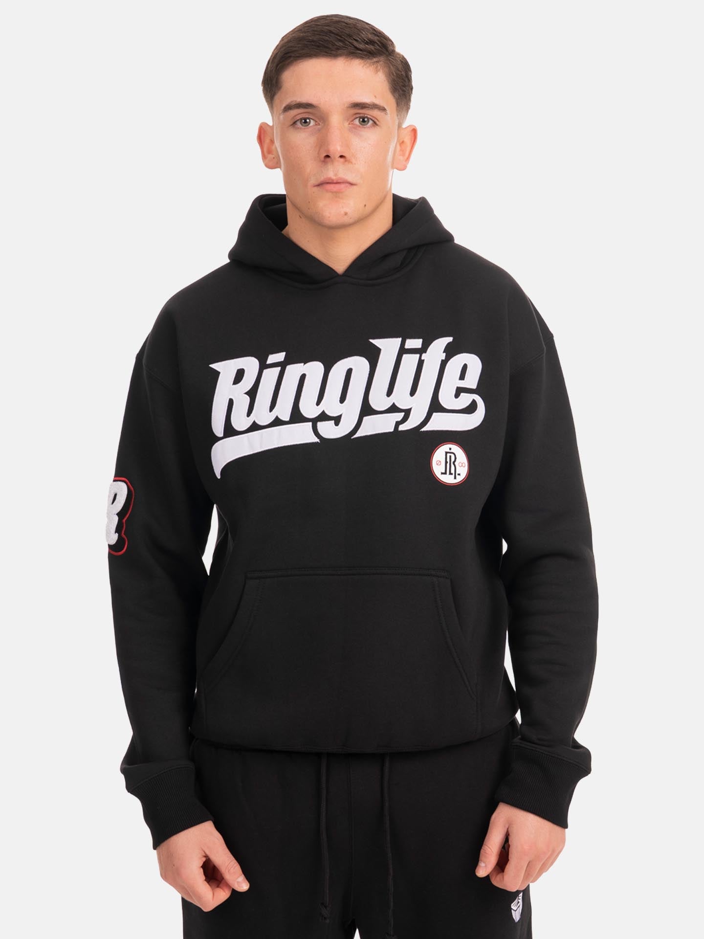 RINGLIFE Hoodie, College, schwarz