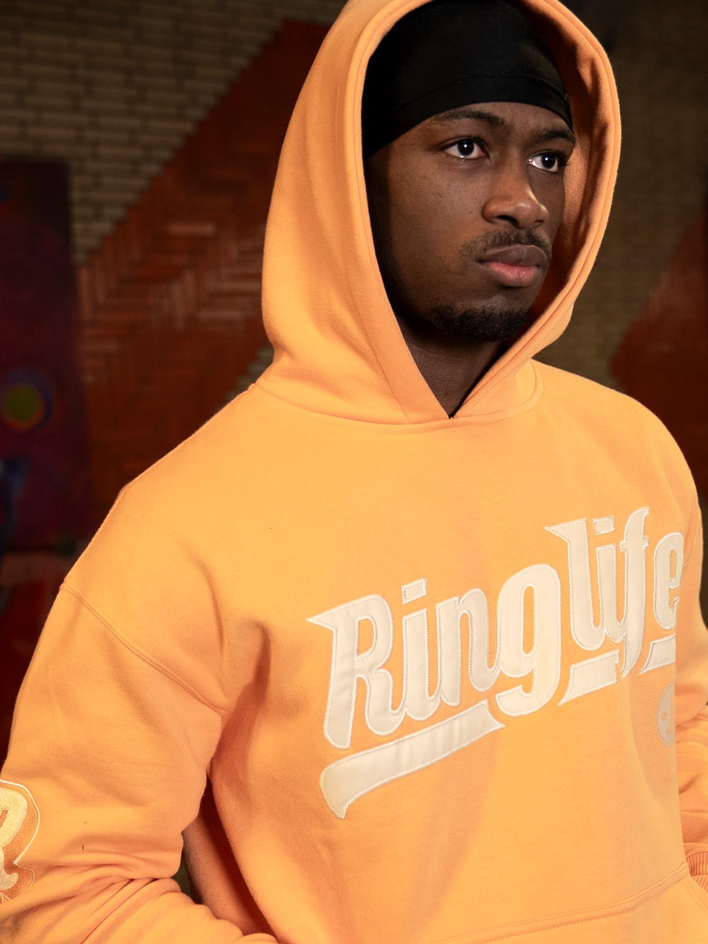 RINGLIFE Hoodie, College, peach