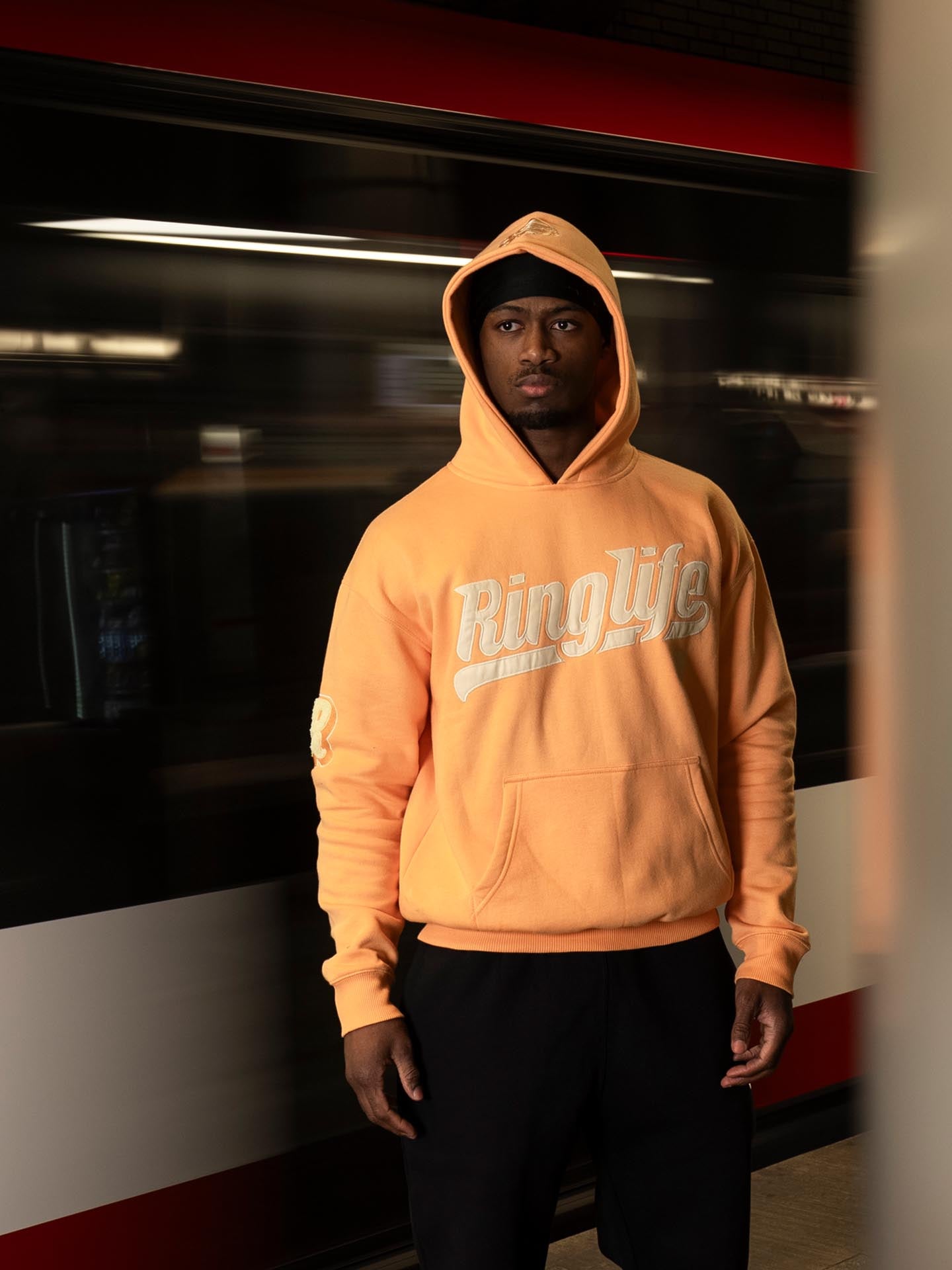 RINGLIFE Hoodie, College, peach