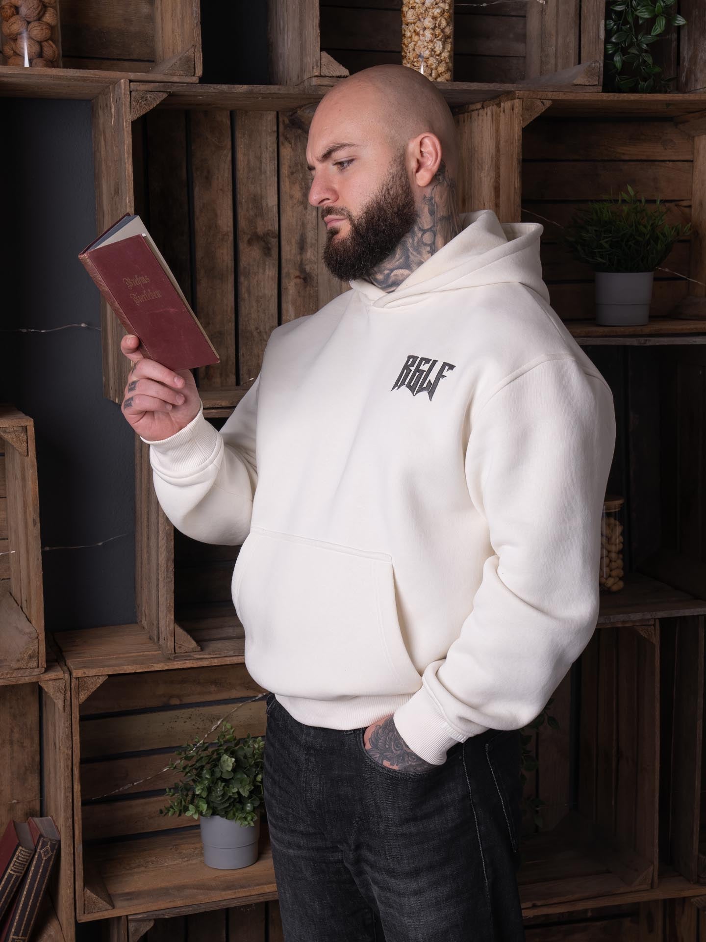 RINGLIFE Hoodie Oversized, R, Arctic Wolf