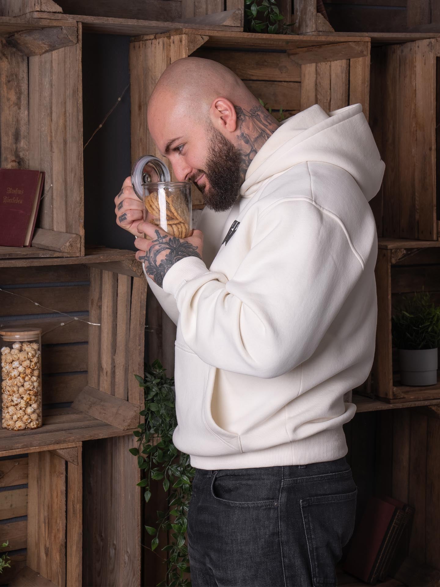 RINGLIFE Hoodie Oversized, R, Arctic Wolf