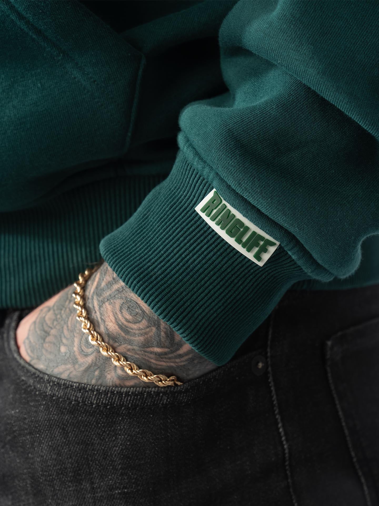 RINGLIFE Hoodie Oversized, R, grün