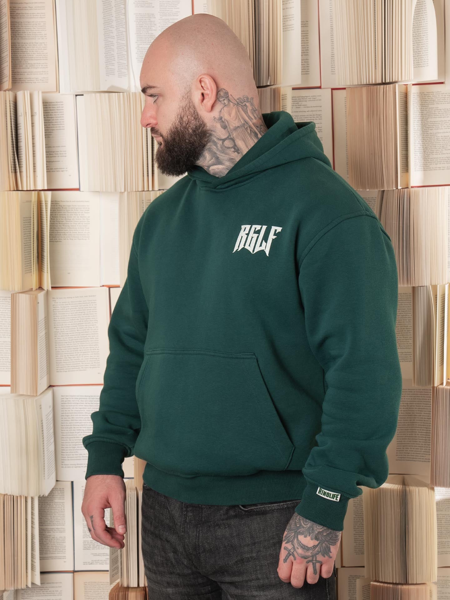 RINGLIFE Hoodie Oversized, R, grün