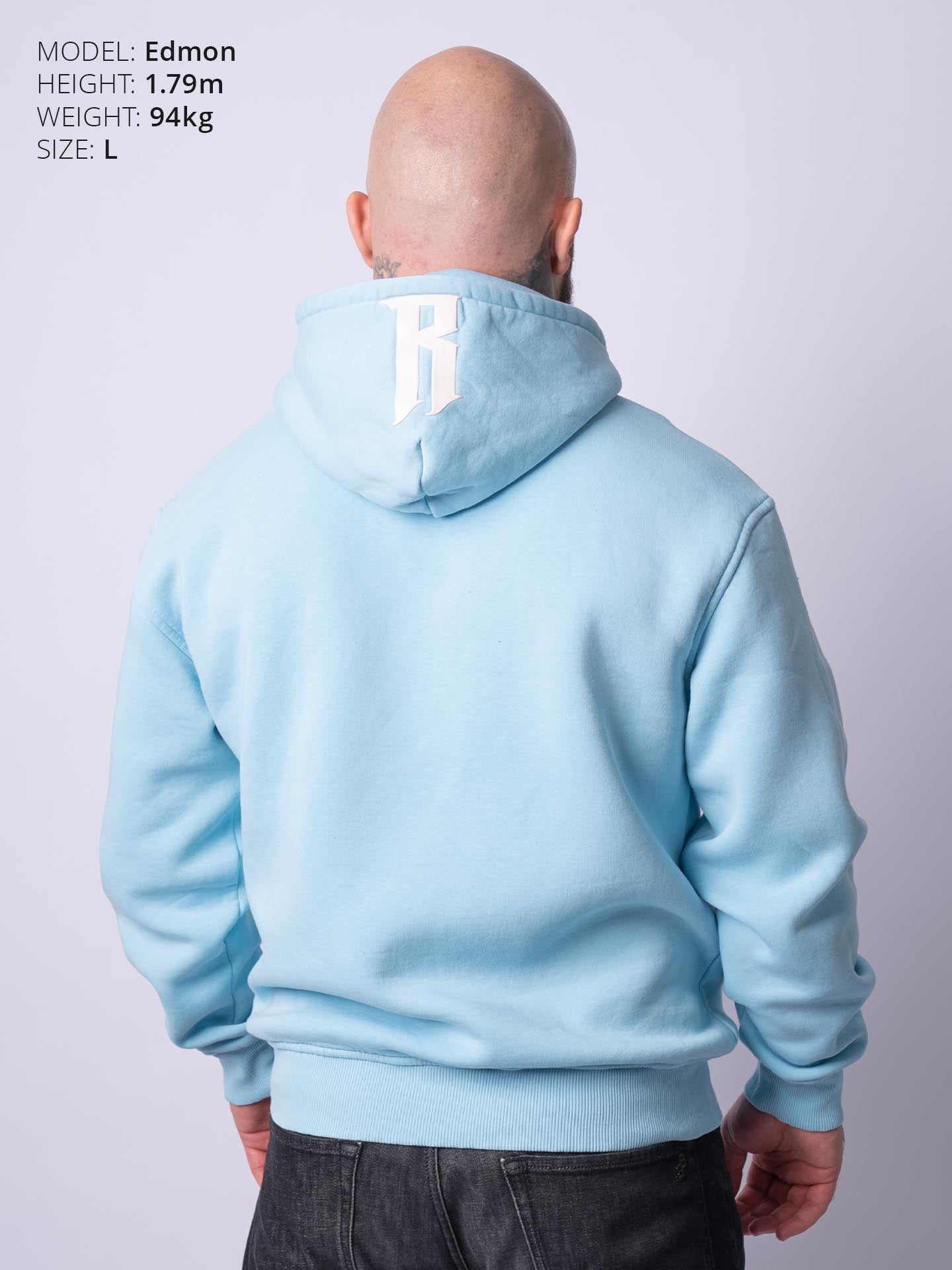 RINGLIFE Hoodie Oversized, R, Ice Blue