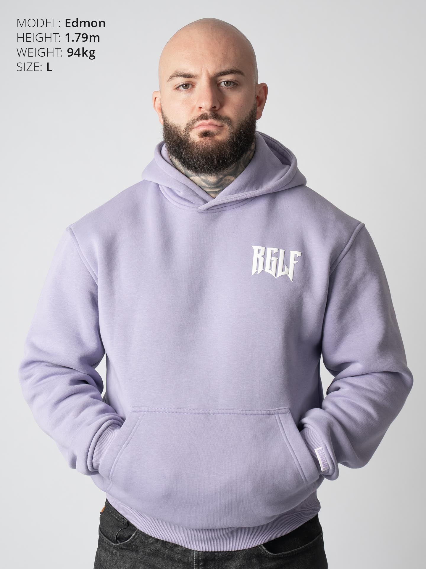 RINGLIFE Hoodie Oversized, R, lila