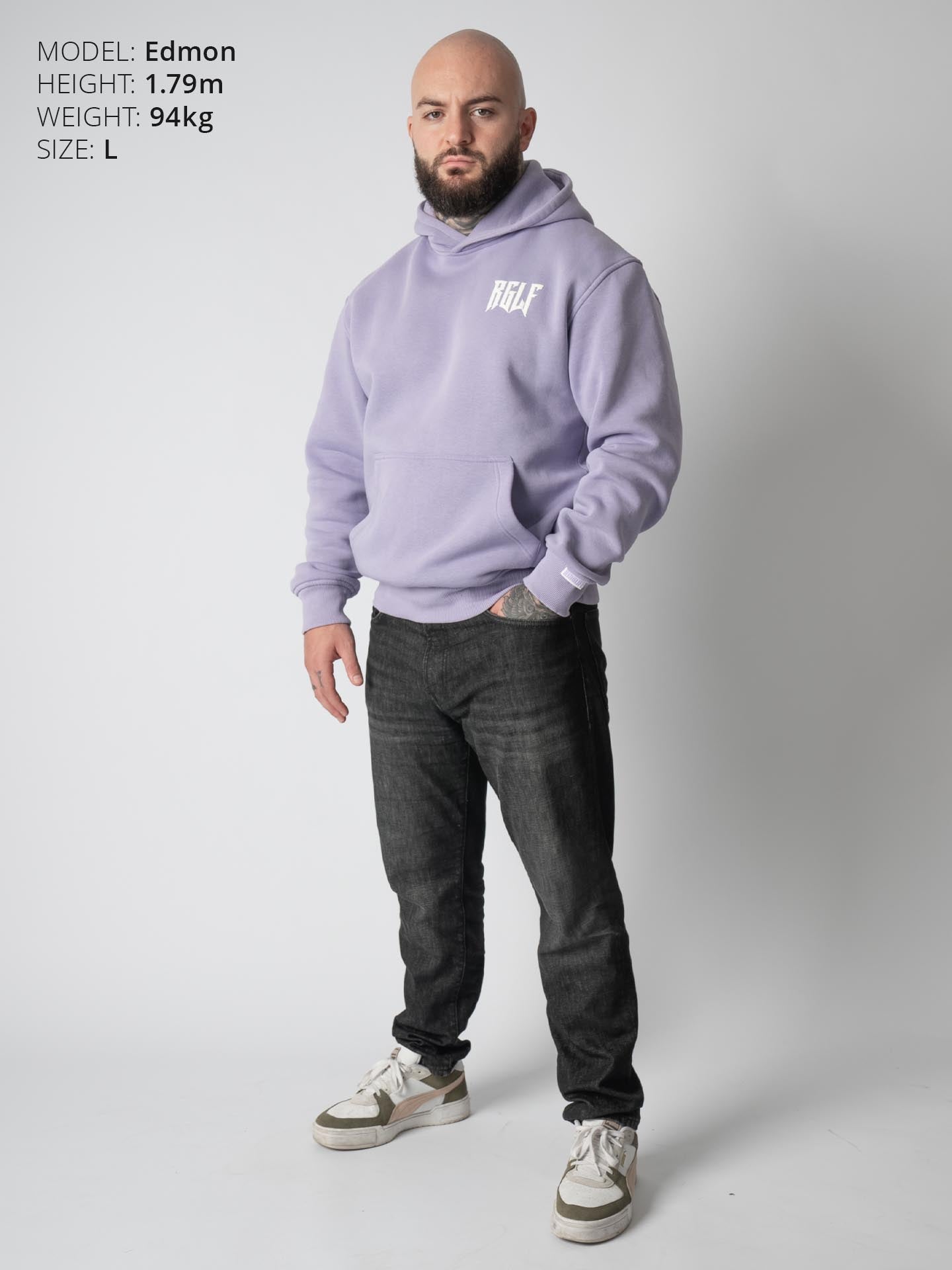 RINGLIFE Hoodie Oversized, R, lila