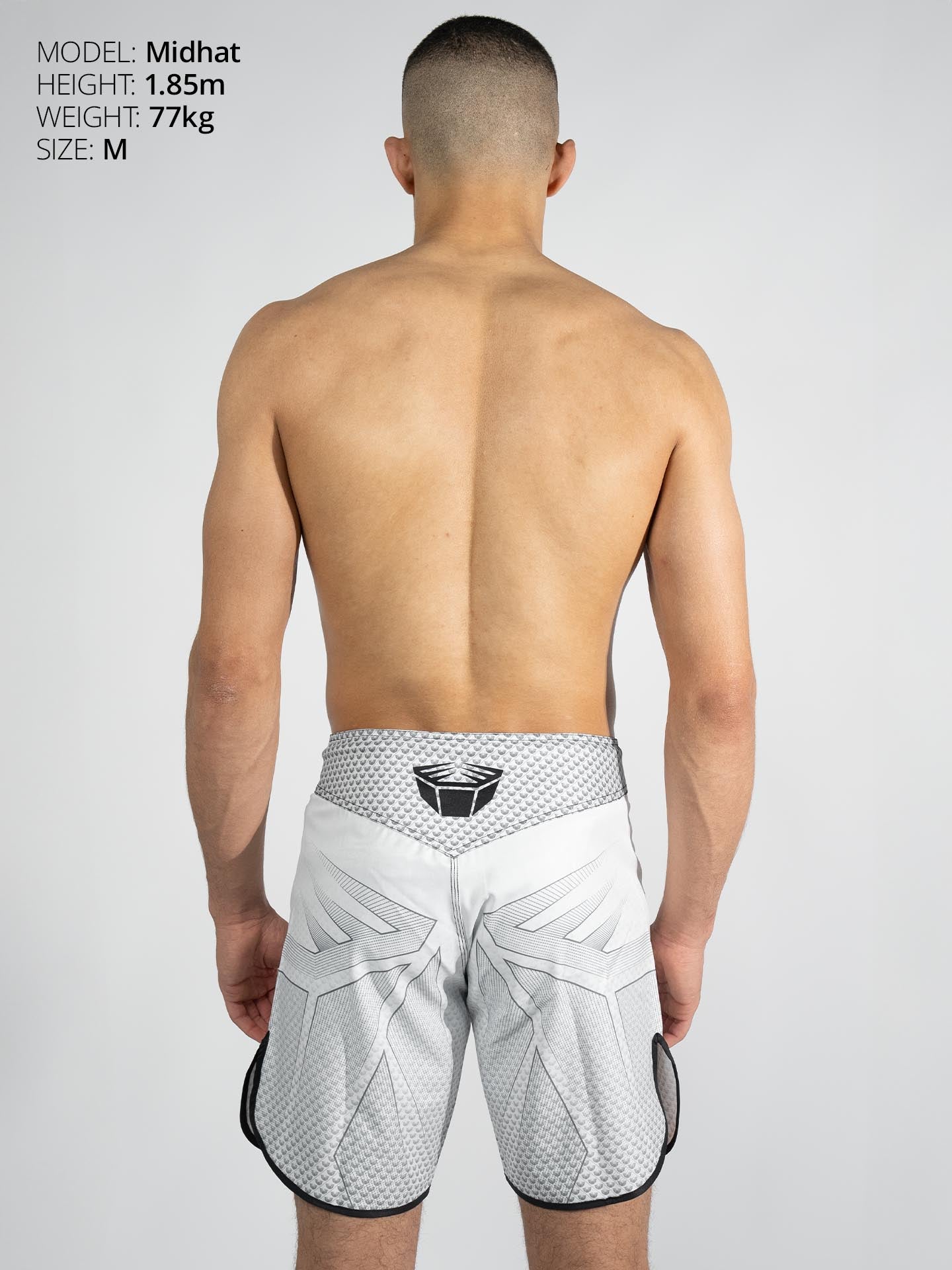 RINGLIFE MMA Shorts - Octaring 2.0 weiss-schwarz