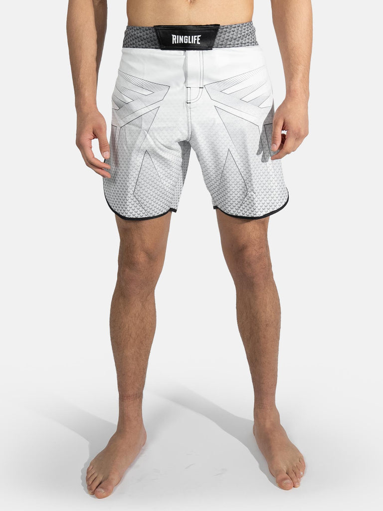 RINGLIFE MMA Shorts - Octaring 2.0 weiss-schwarz