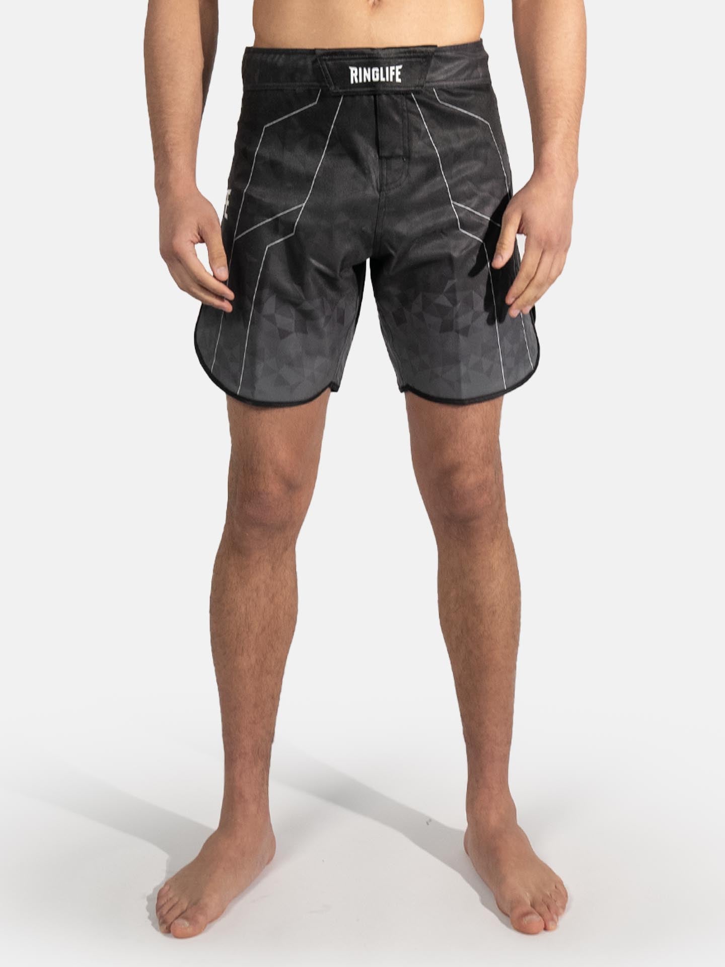 RINGLIFE MMA Shorts - Transition schwarz-grau