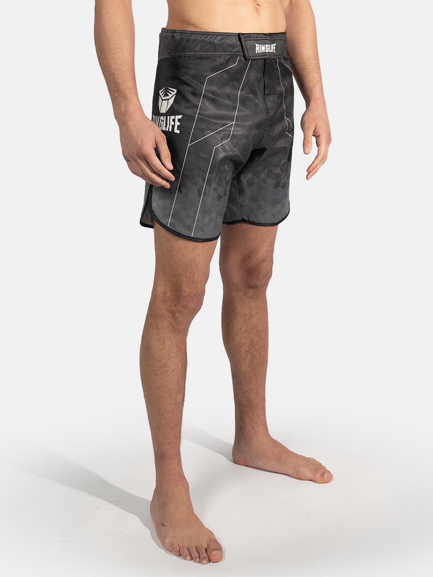 RINGLIFE MMA Shorts - Transition schwarz-grau