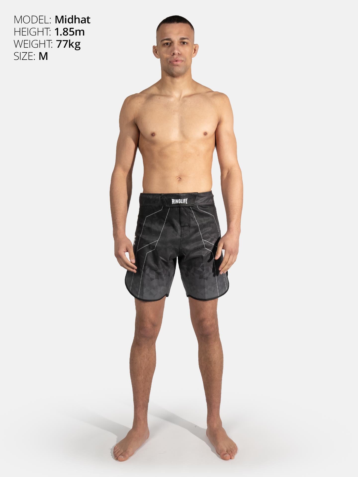 RINGLIFE MMA Shorts - Transition schwarz-grau