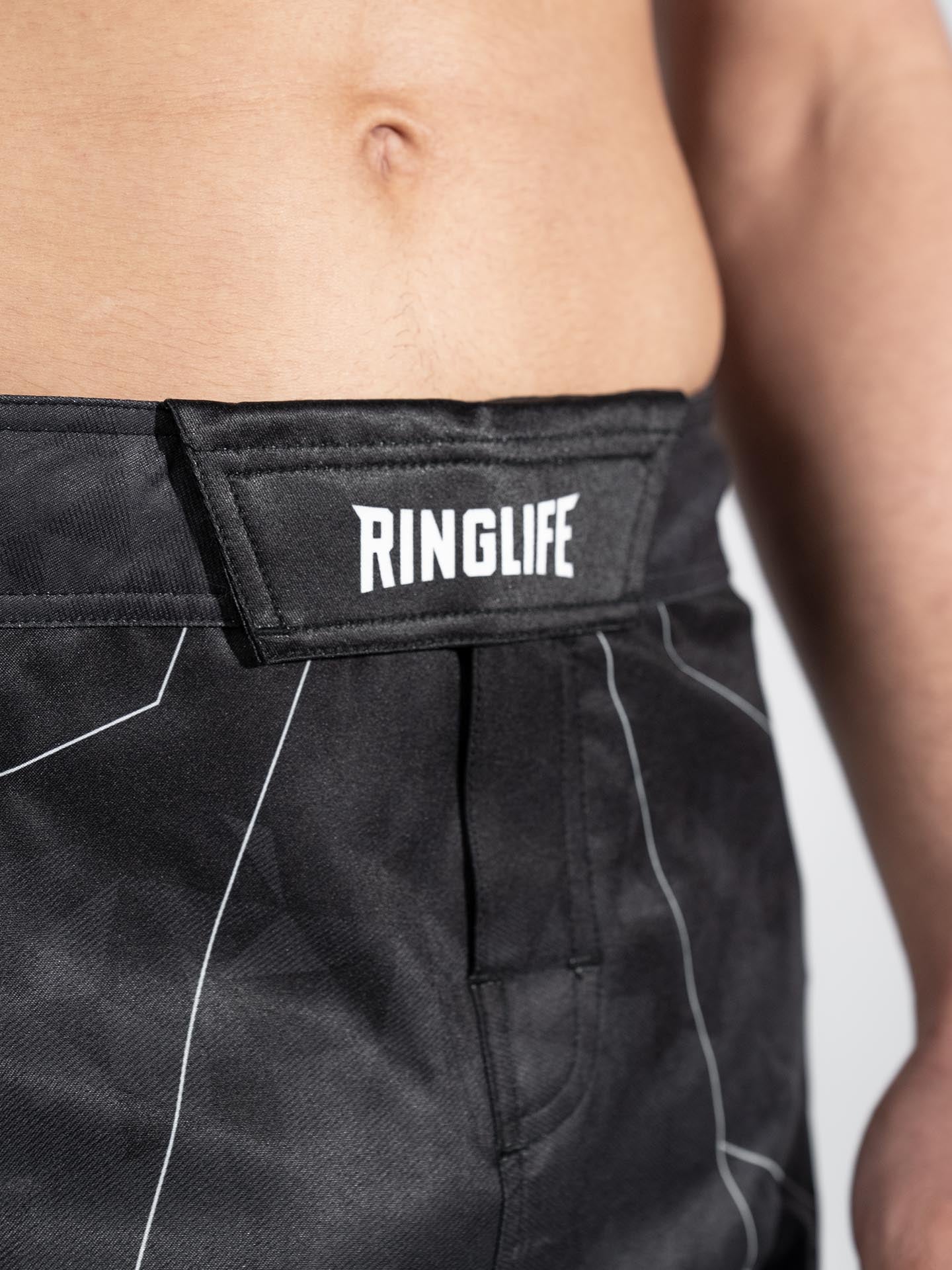 RINGLIFE MMA Shorts - Transition schwarz-grau