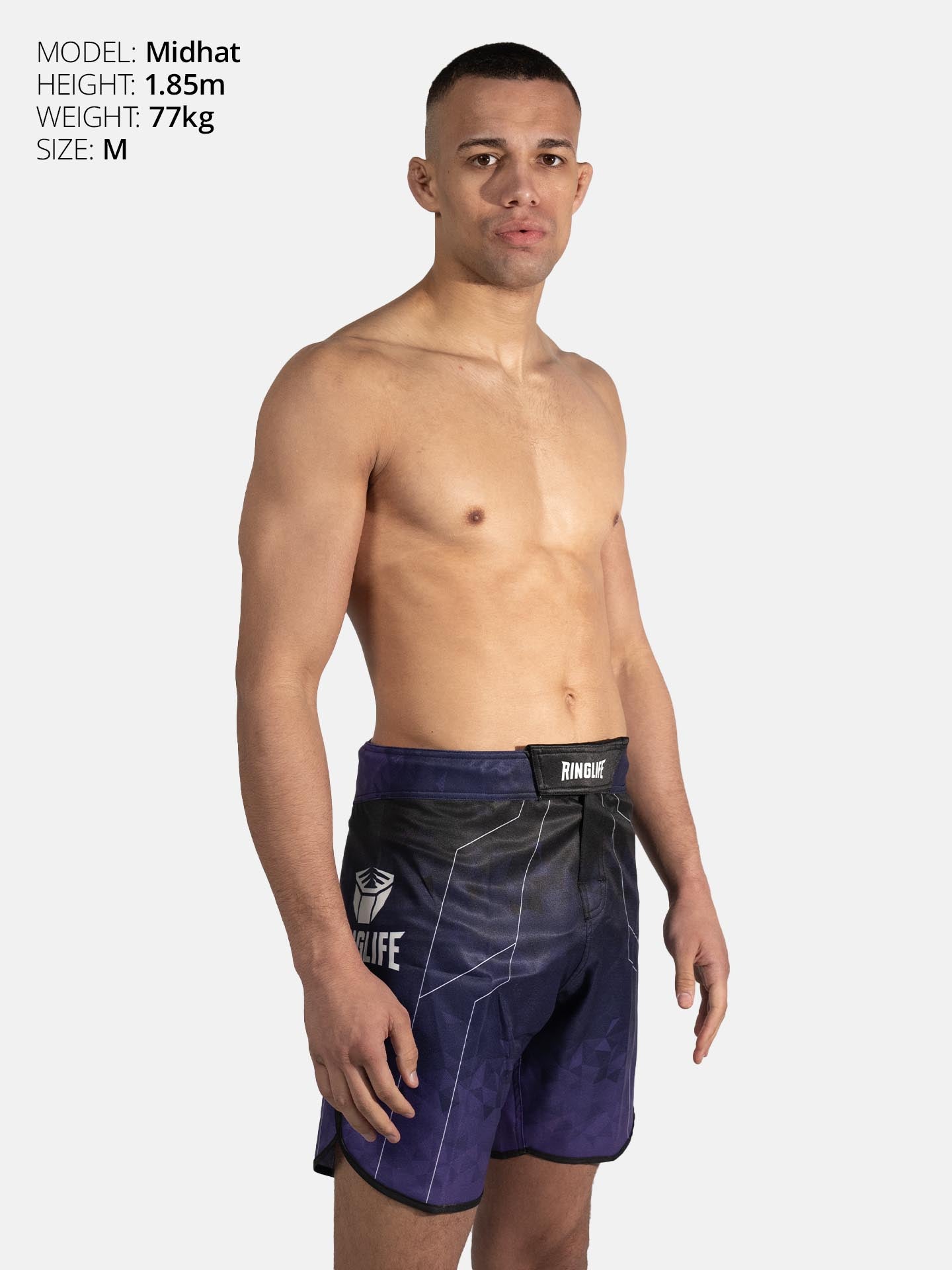 RINGLIFE MMA Shorts - Transition schwarz-lila