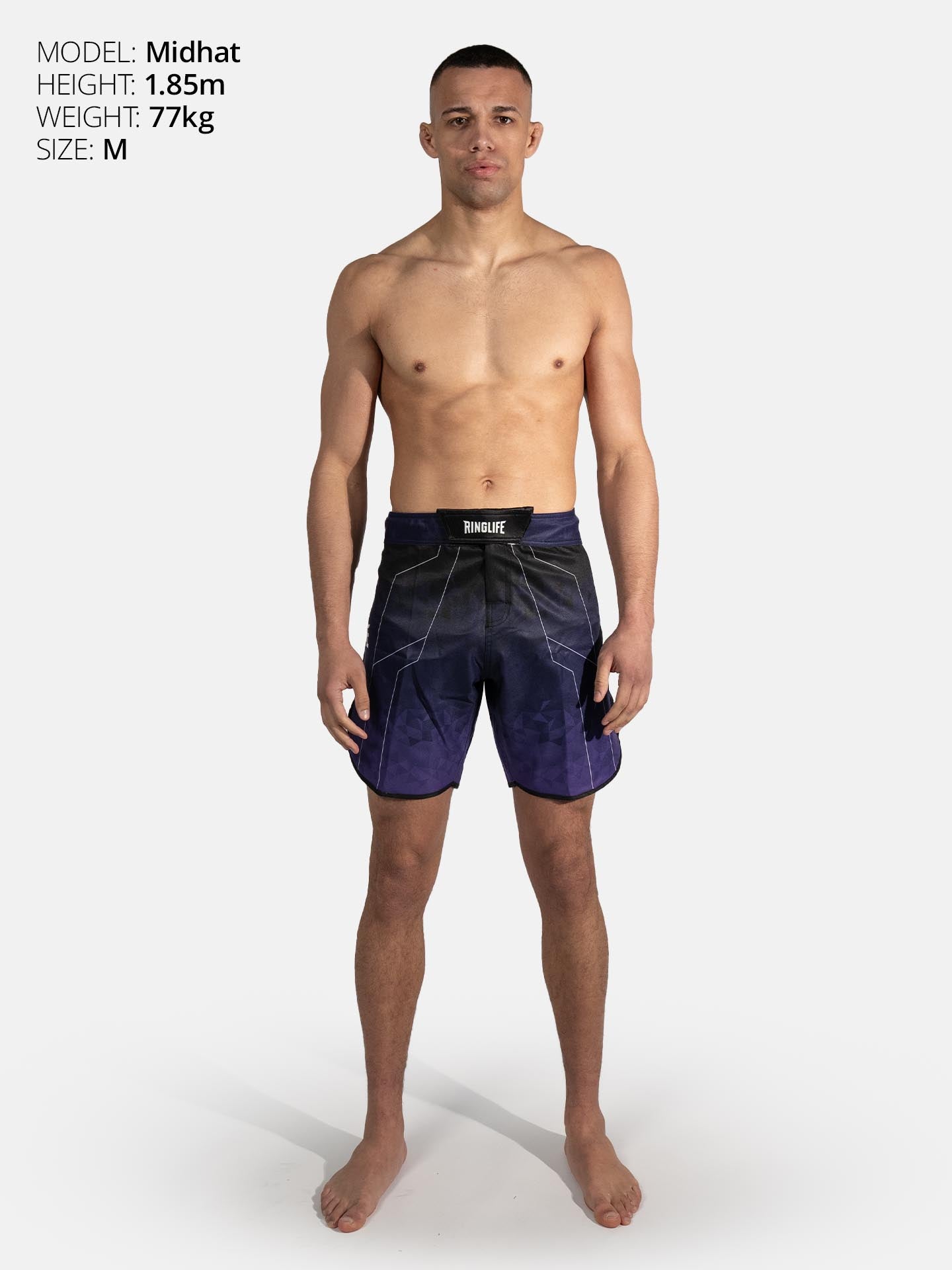 RINGLIFE MMA Shorts - Transition schwarz-lila