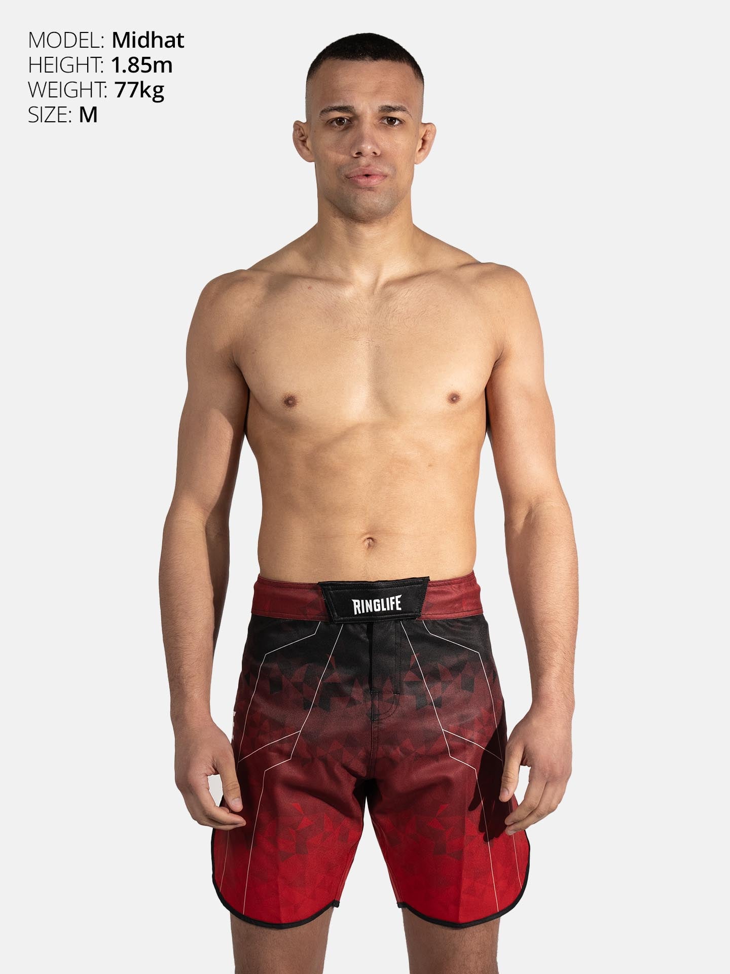 RINGLIFE MMA Shorts - Transition schwarz-rot