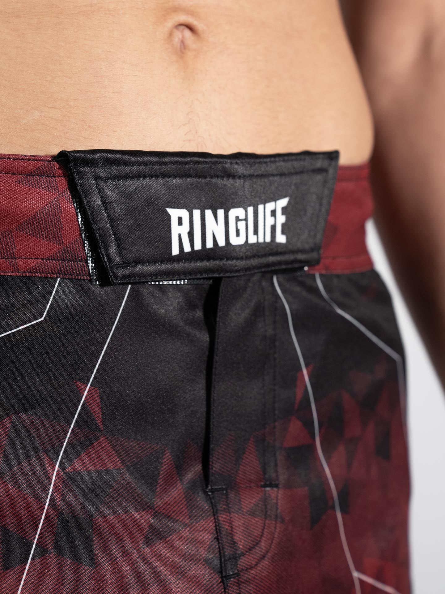 RINGLIFE MMA Shorts - Transition schwarz-rot