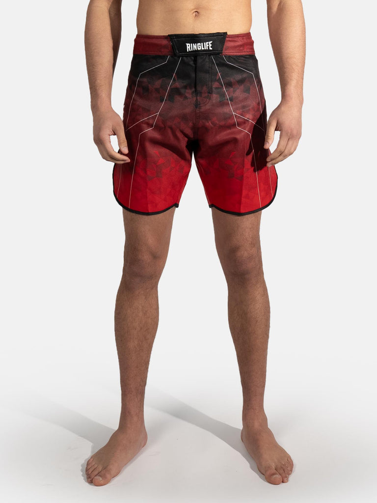 RINGLIFE MMA Shorts - Transition schwarz-rot