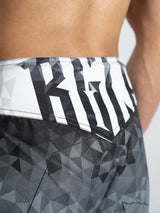 RINGLIFE MMA Shorts - Transition schwarz-weiss