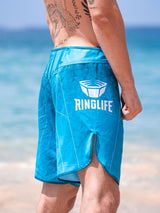 RINGLIFE MMA Shorts - Transition grün-blau