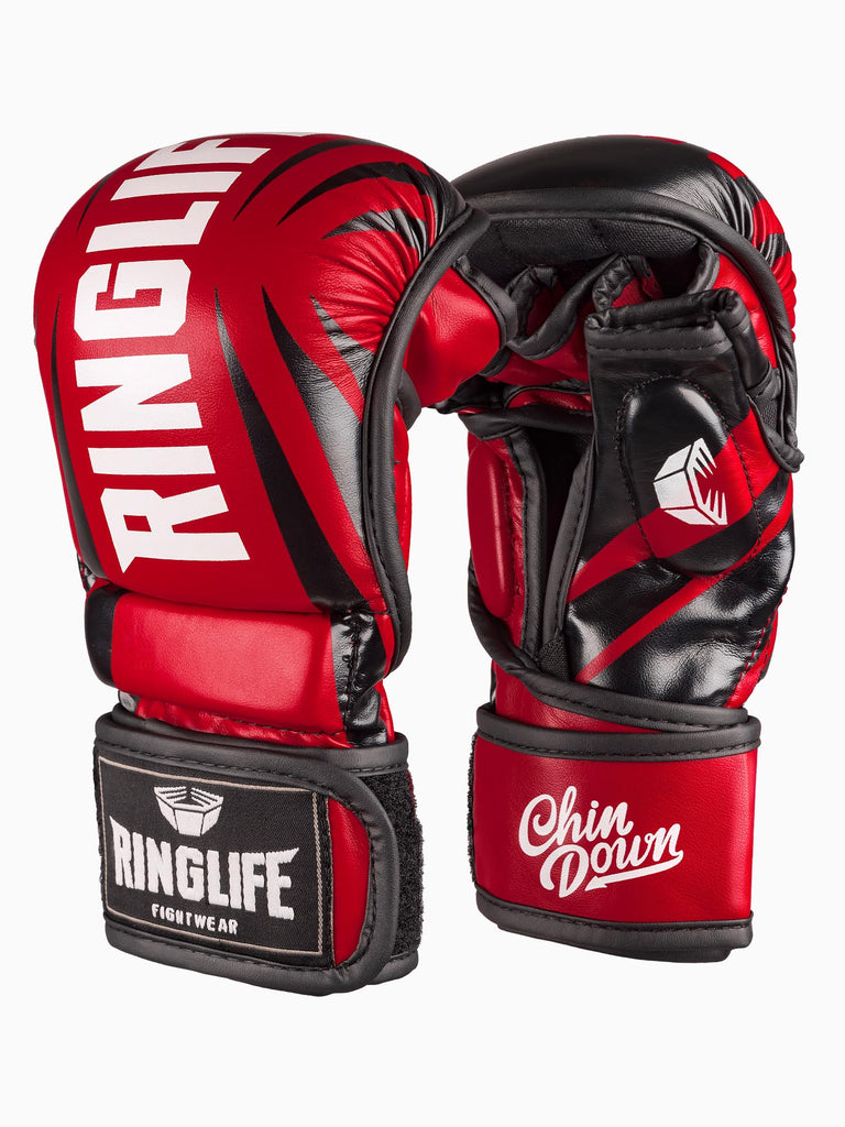 RINGLIFE MMA Sparring Handschuhe - No.1 rot-schwarz