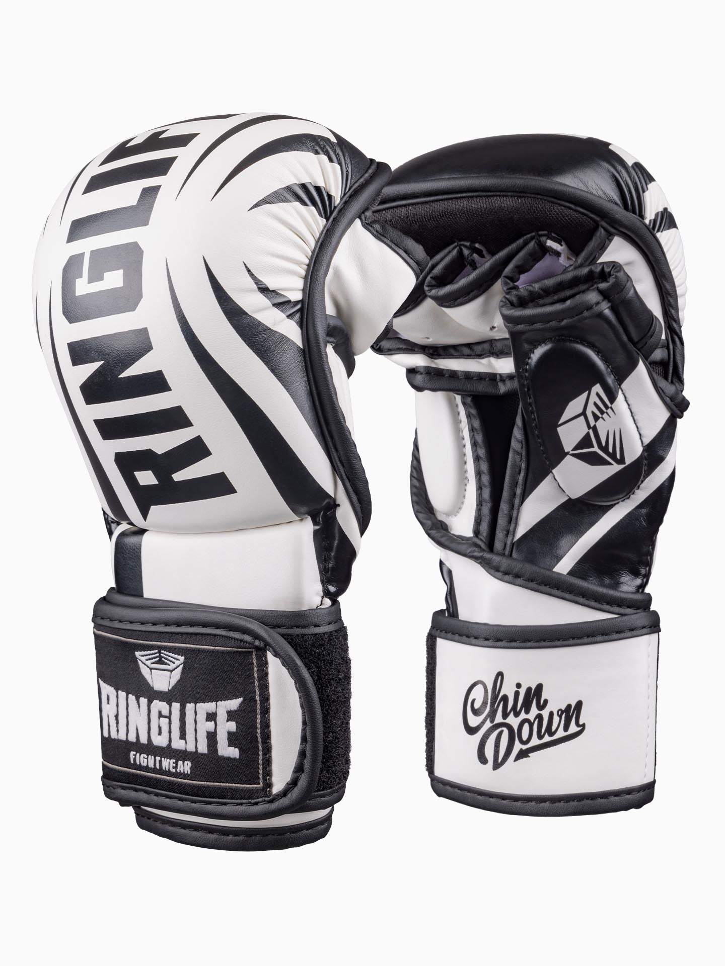 RINGLIFE MMA Sparring Handschuhe - No.1 weiß-schwarz