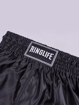 RINGLIFE Muay Thai Shorts, Core, schwarz