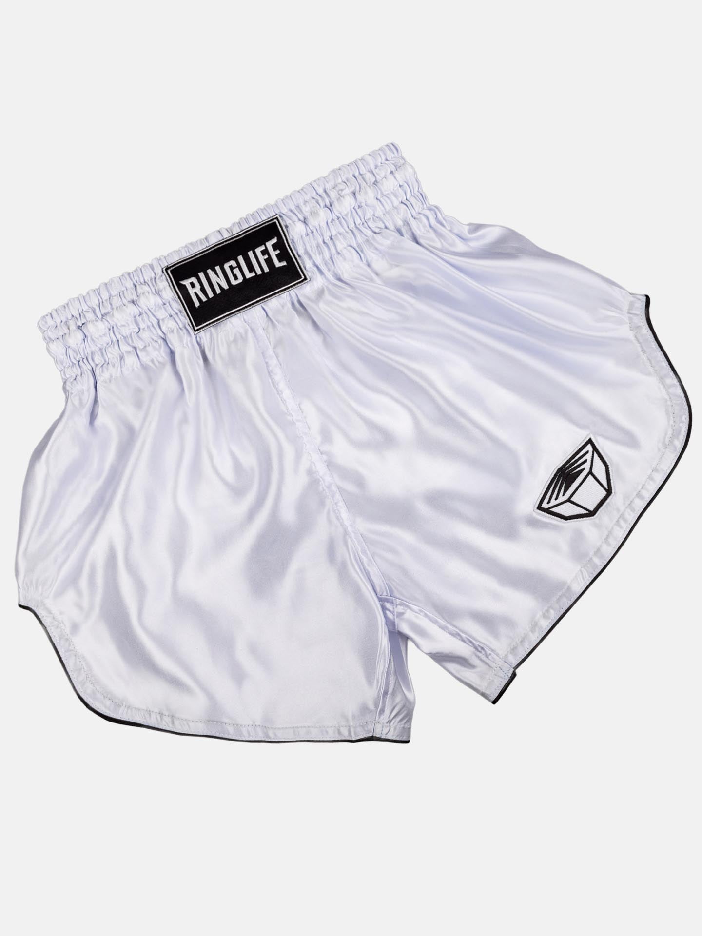 RINGLIFE Muay Thai Shorts, Core, weiß