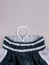 RINGLIFE Muay Thai Shorts, Represent, grün-weiß