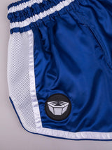 RINGLIFE Muay Thai Shorts, Represent, navy-weiß