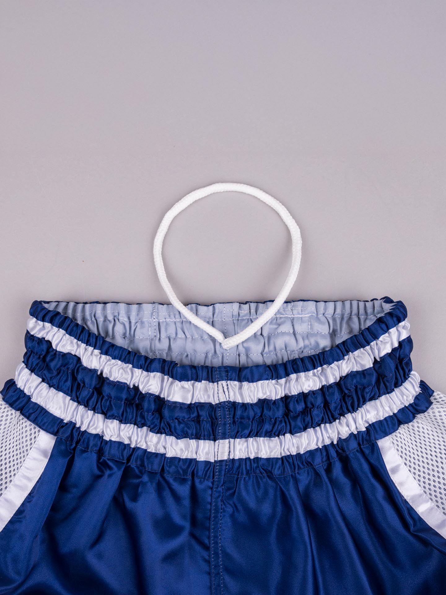 RINGLIFE Muay Thai Shorts, Represent, navy-weiß