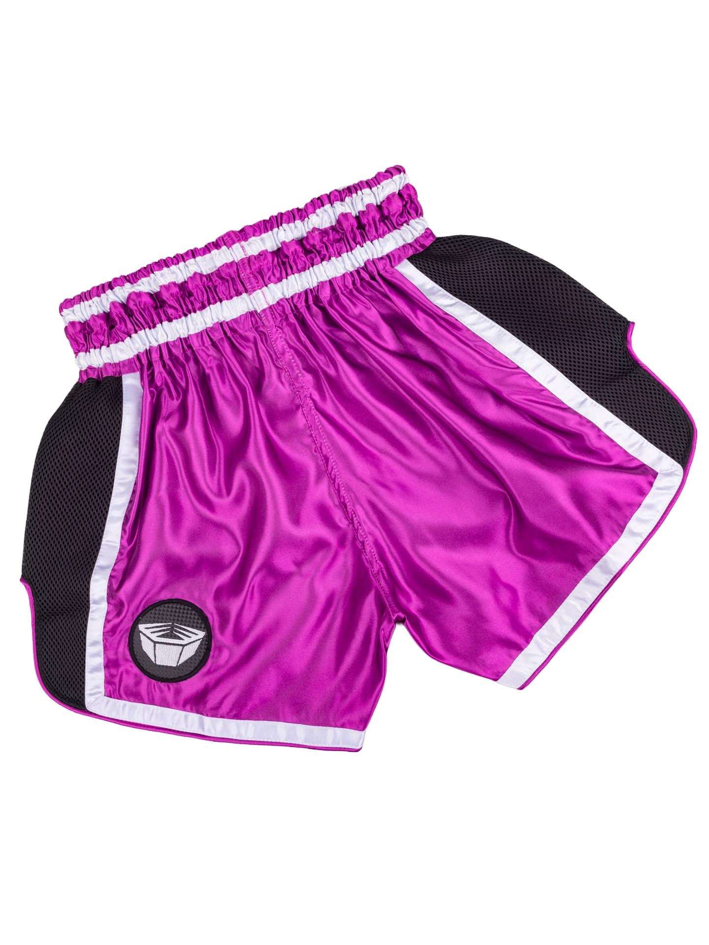 RINGLIFE Muay Thai Shorts, Represent, pink-schwarz