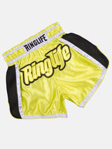 RINGLIFE Muay Thai Shorts, Represent, gelb-schwarz