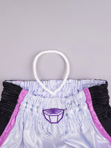 RINGLIFE Muay Thai Shorts, Unit, weiß-lila-camo