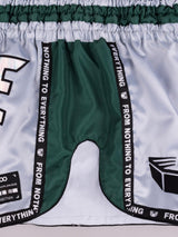 RINGLIFE Muay Thai Shorts, Vanguard, silber-grün