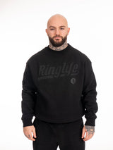 RINGLIFE Pullover, College, schwarz-matt