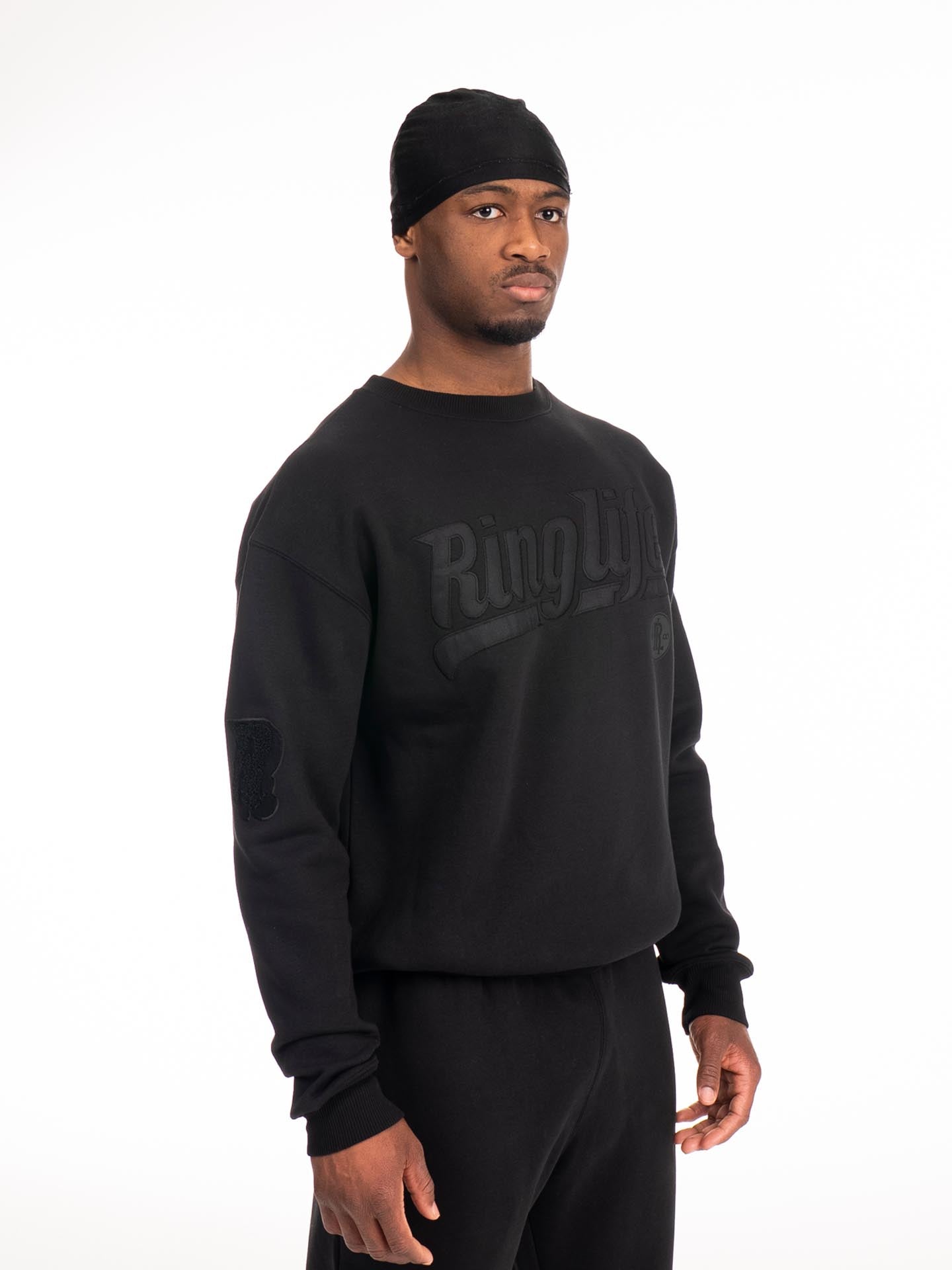 RINGLIFE Pullover, College, schwarz-matt