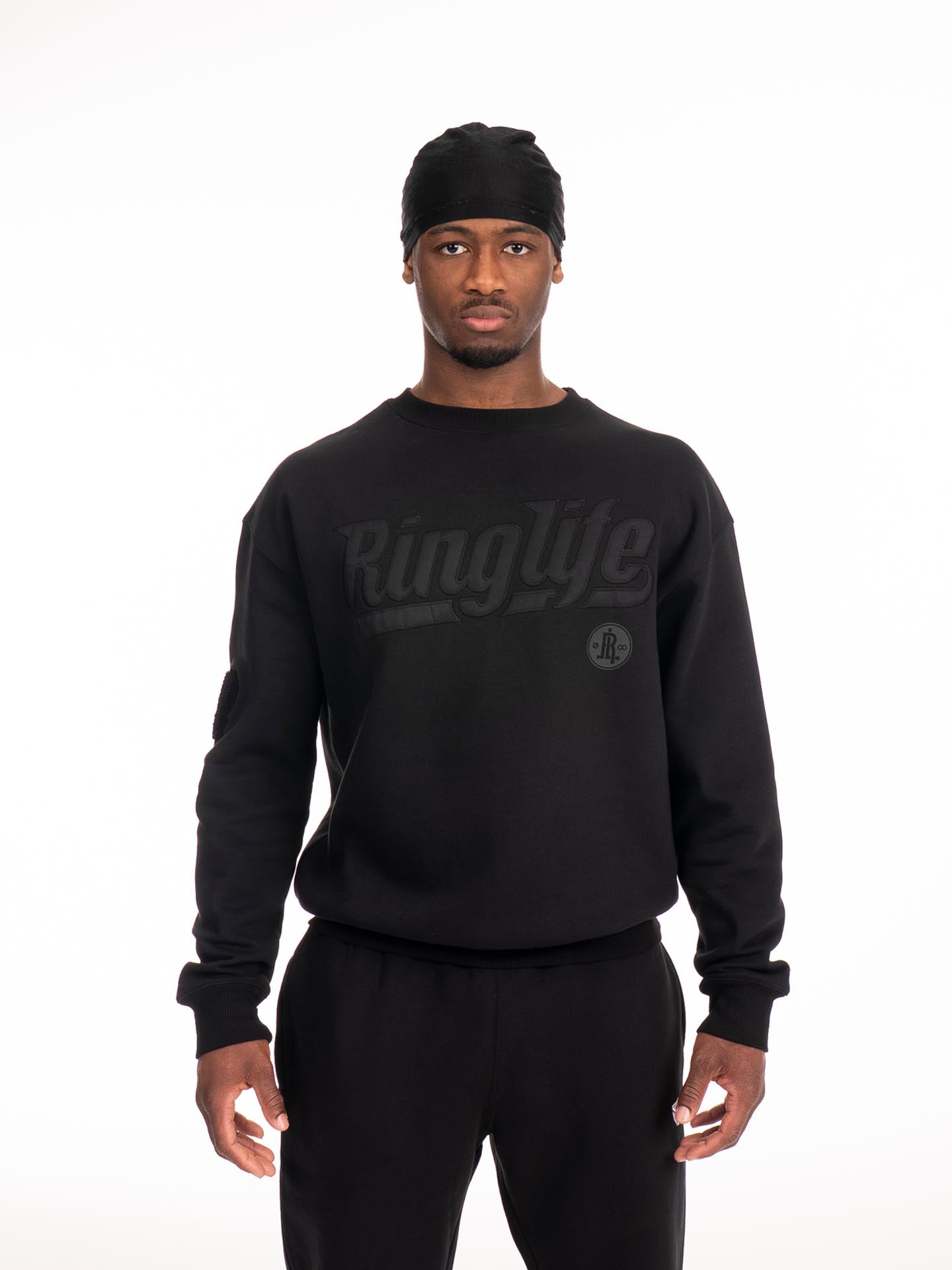 RINGLIFE Pullover, College, schwarz-matt