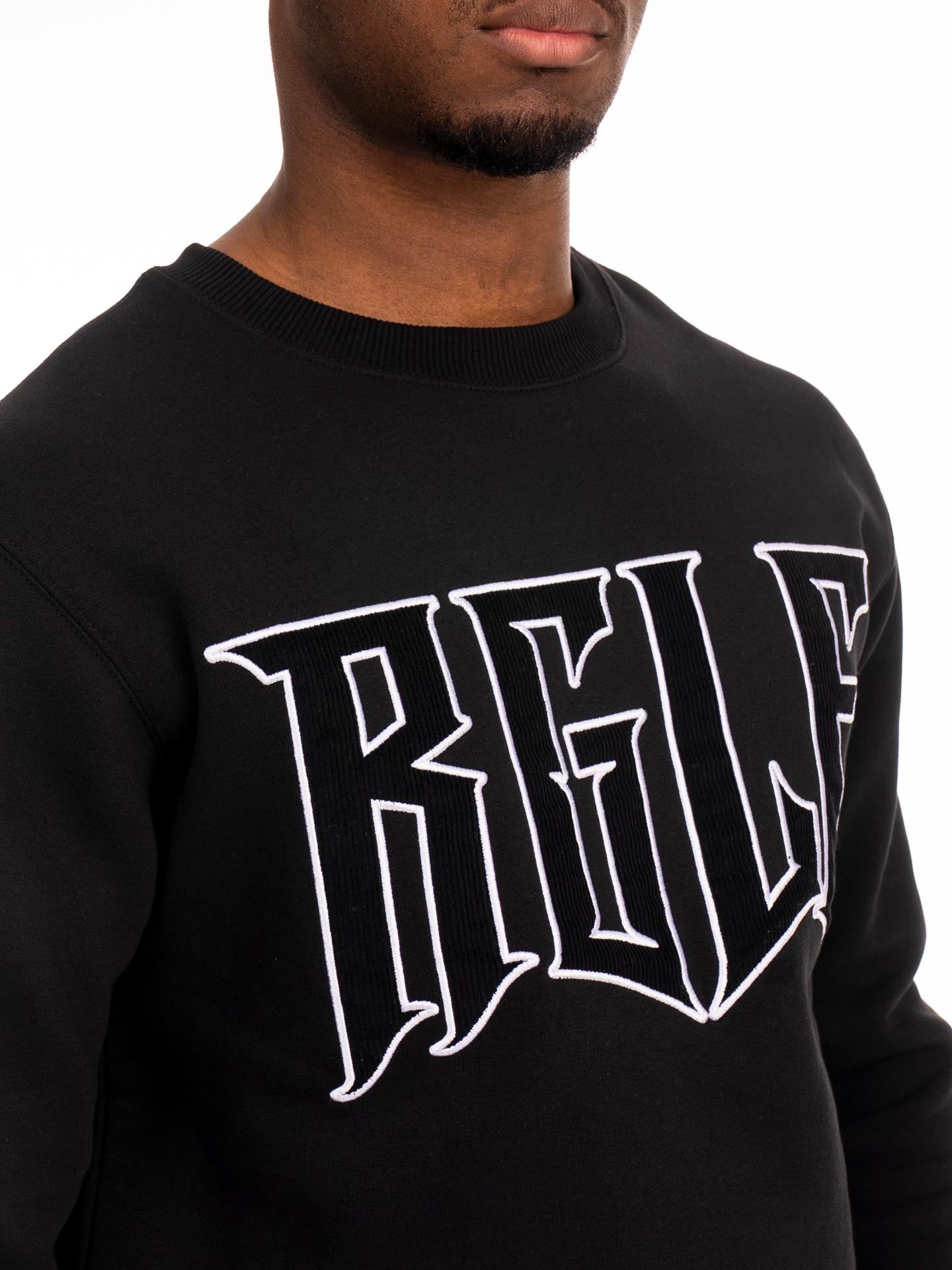 RINGLIFE Pullover, Cord, schwarz