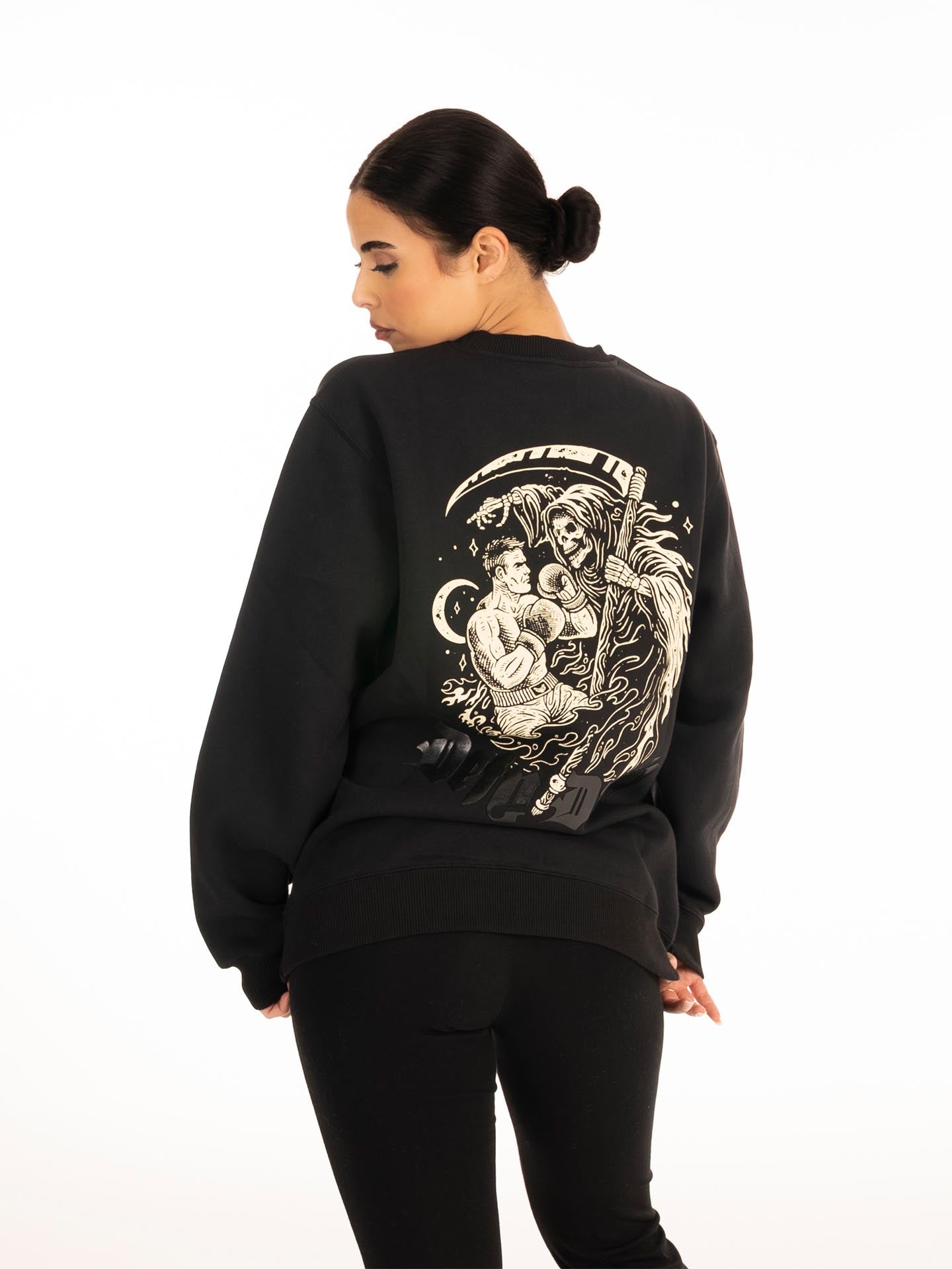 RINGLIFE Pullover, Defy Death, schwarz