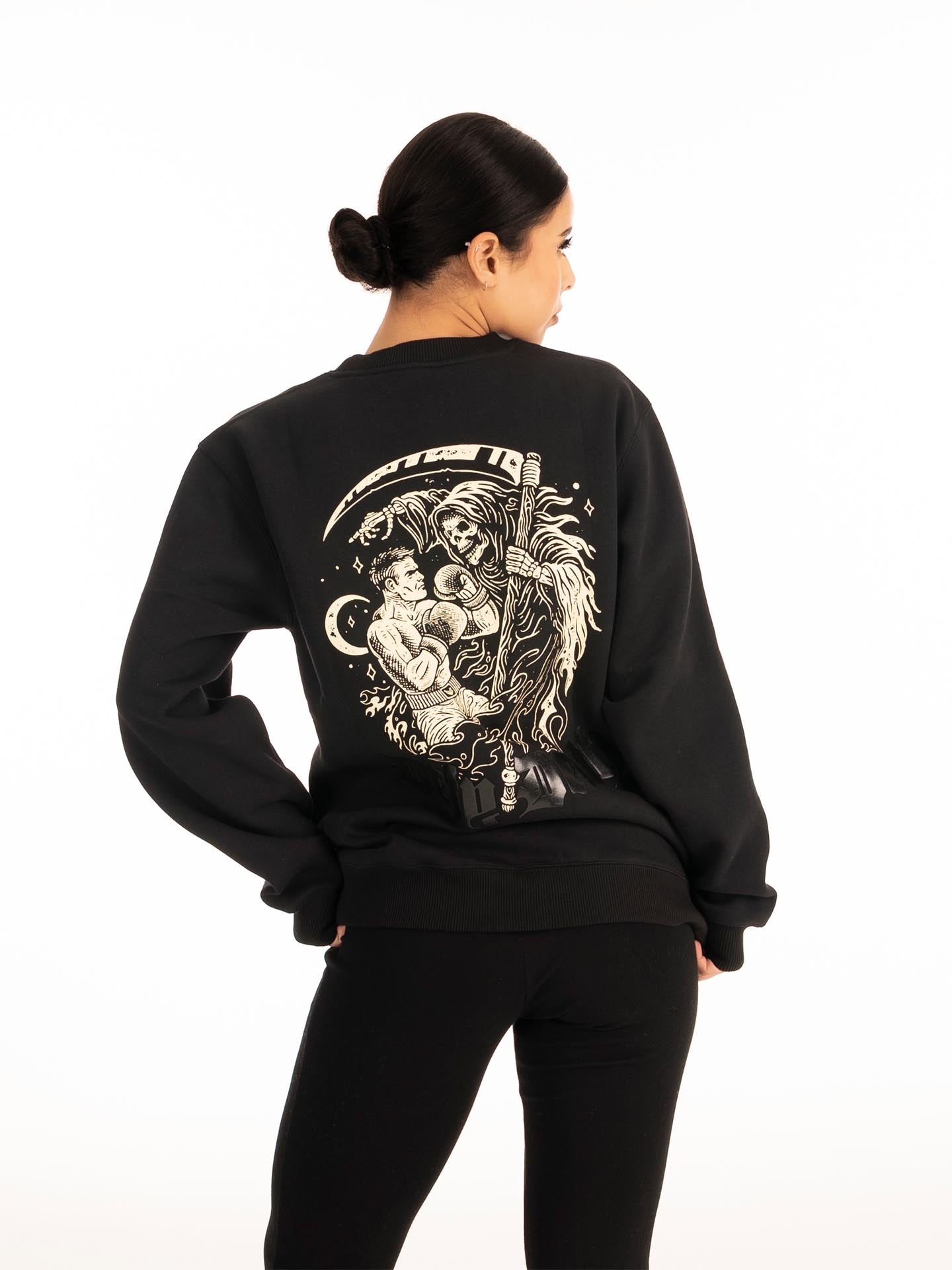 RINGLIFE Pullover, Defy Death, schwarz