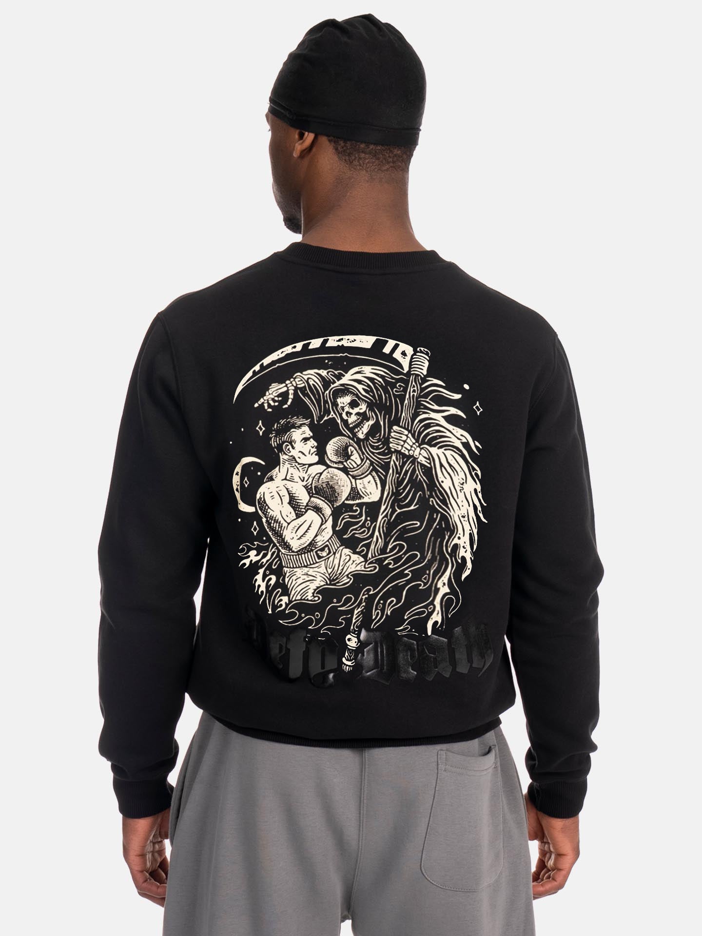 RINGLIFE Pullover, Defy Death, schwarz