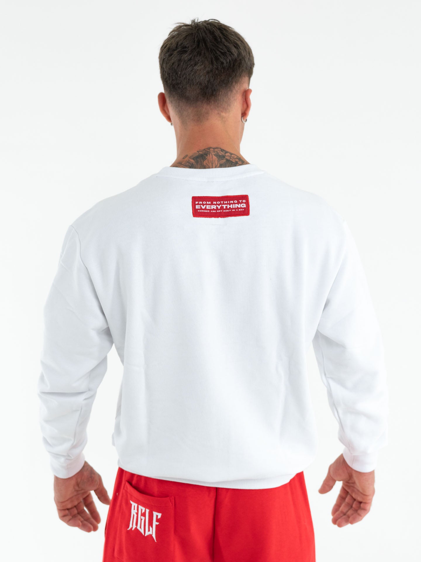 RINGLIFE Pullover - Everything weiß-rot