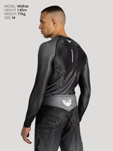 RINGLIFE Rashguard L/S - Octaring 2.0 schwarz-grau