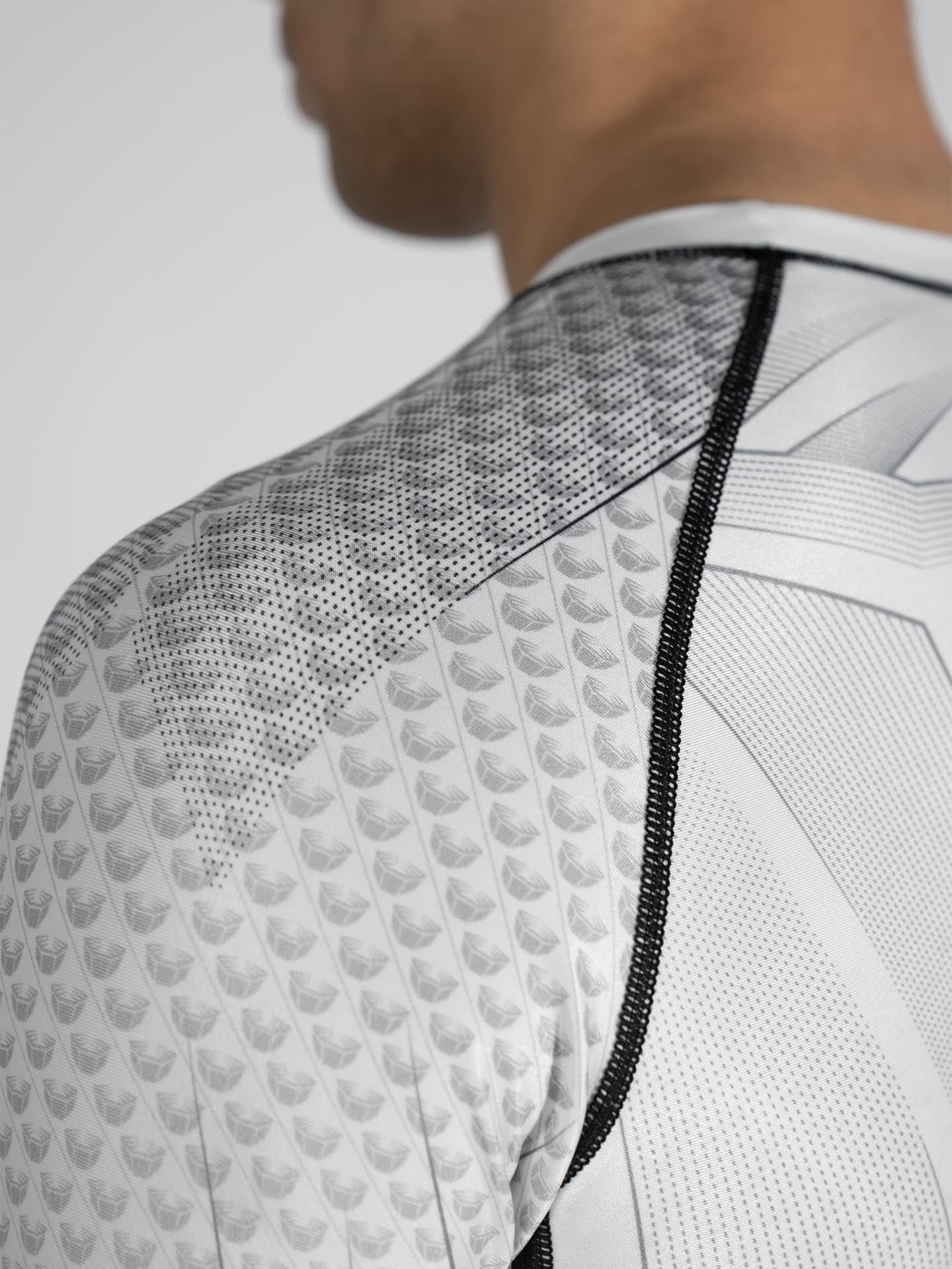 RINGLIFE Rashguard L/S - Octaring 2.0 weiss-schwarz