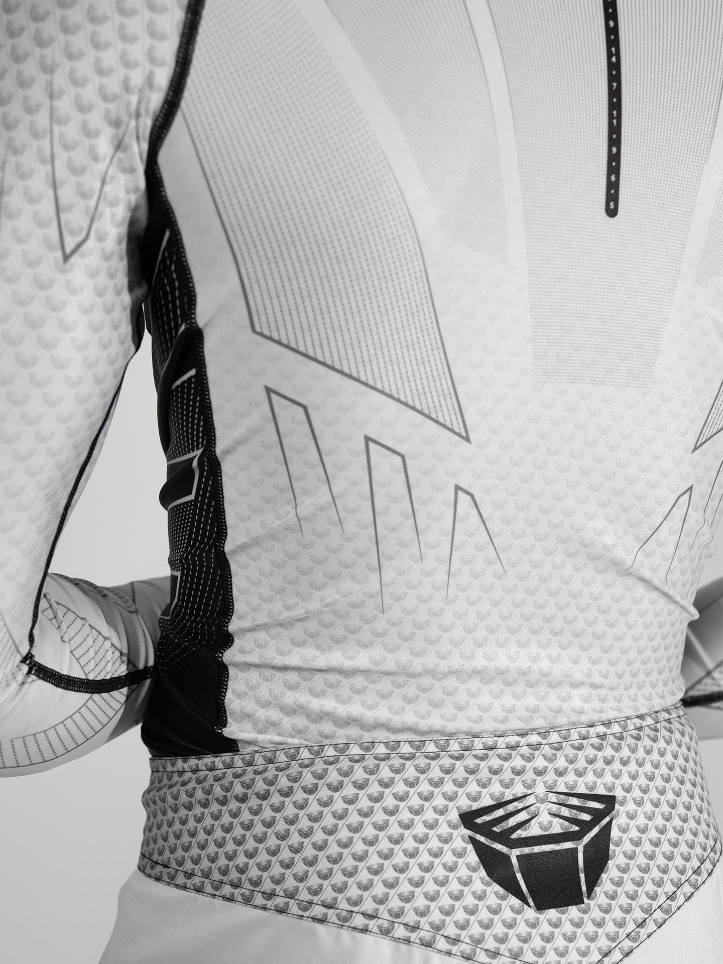 RINGLIFE Rashguard L/S - Octaring 2.0 weiss-schwarz