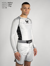 RINGLIFE Rashguard L/S - Octaring 2.0 weiss-schwarz