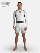 RINGLIFE Rashguard L/S - Octaring 2.0 weiss-schwarz