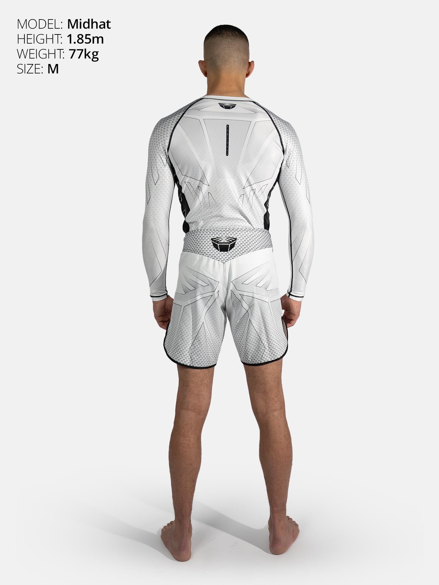 RINGLIFE Rashguard L/S - Octaring 2.0 weiss-schwarz