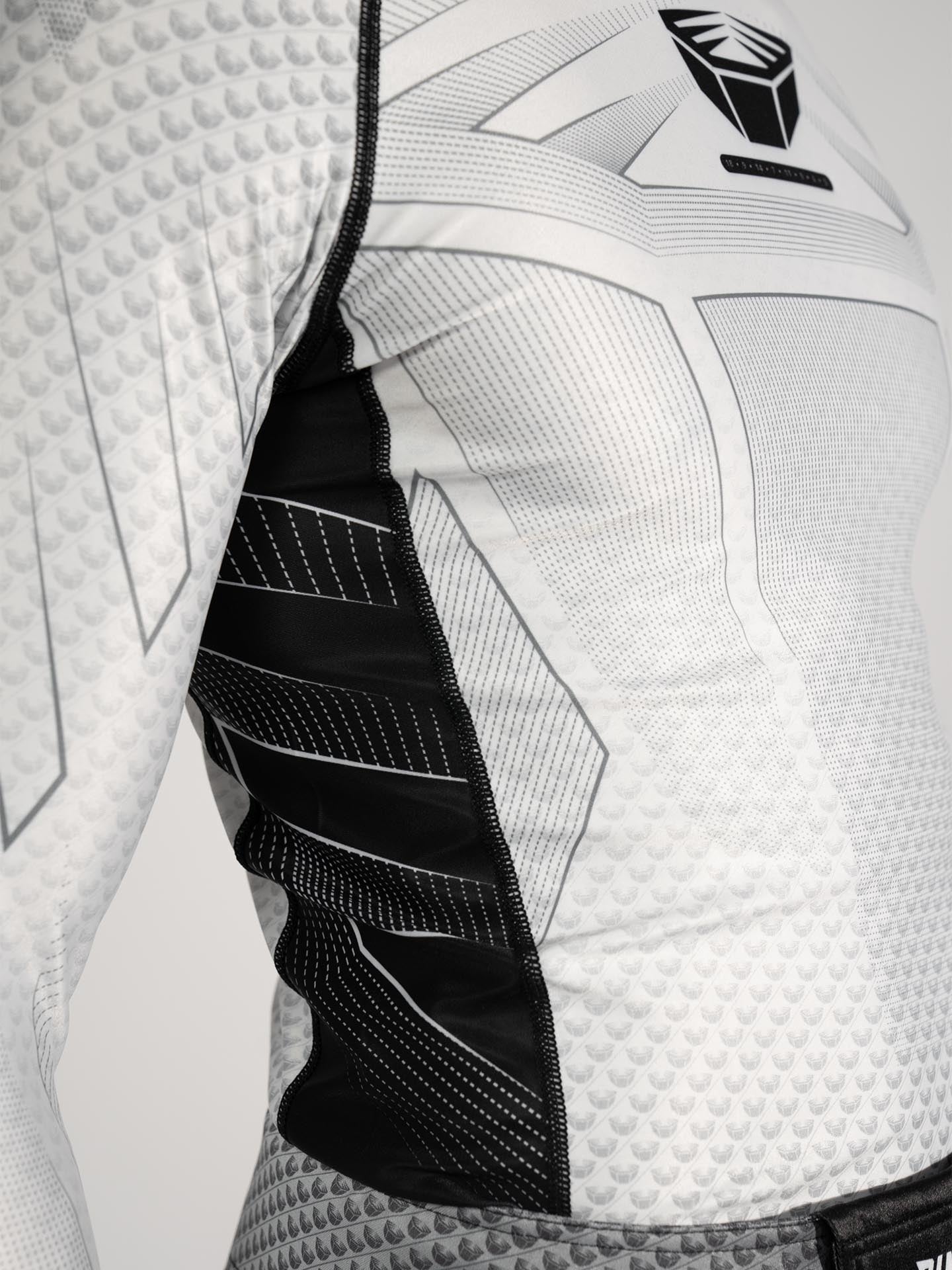 RINGLIFE Rashguard L/S - Octaring 2.0 weiss-schwarz