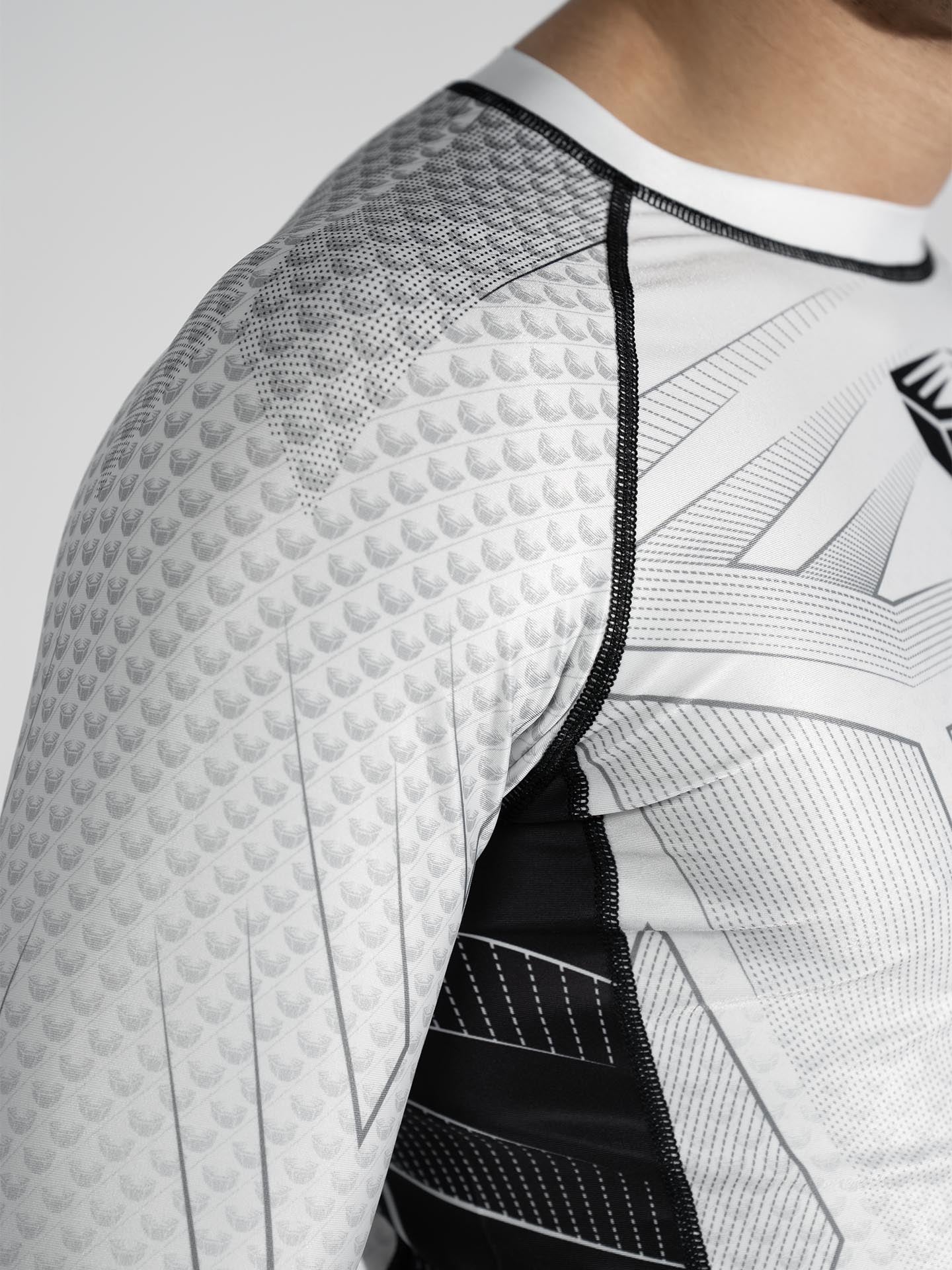 RINGLIFE Rashguard L/S - Octaring 2.0 weiss-schwarz